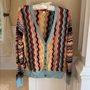 Missoni for target striped cardigan sweater